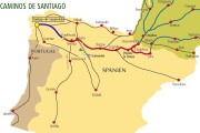 cartina-santiago-compostela migliori trekkin più belli europa