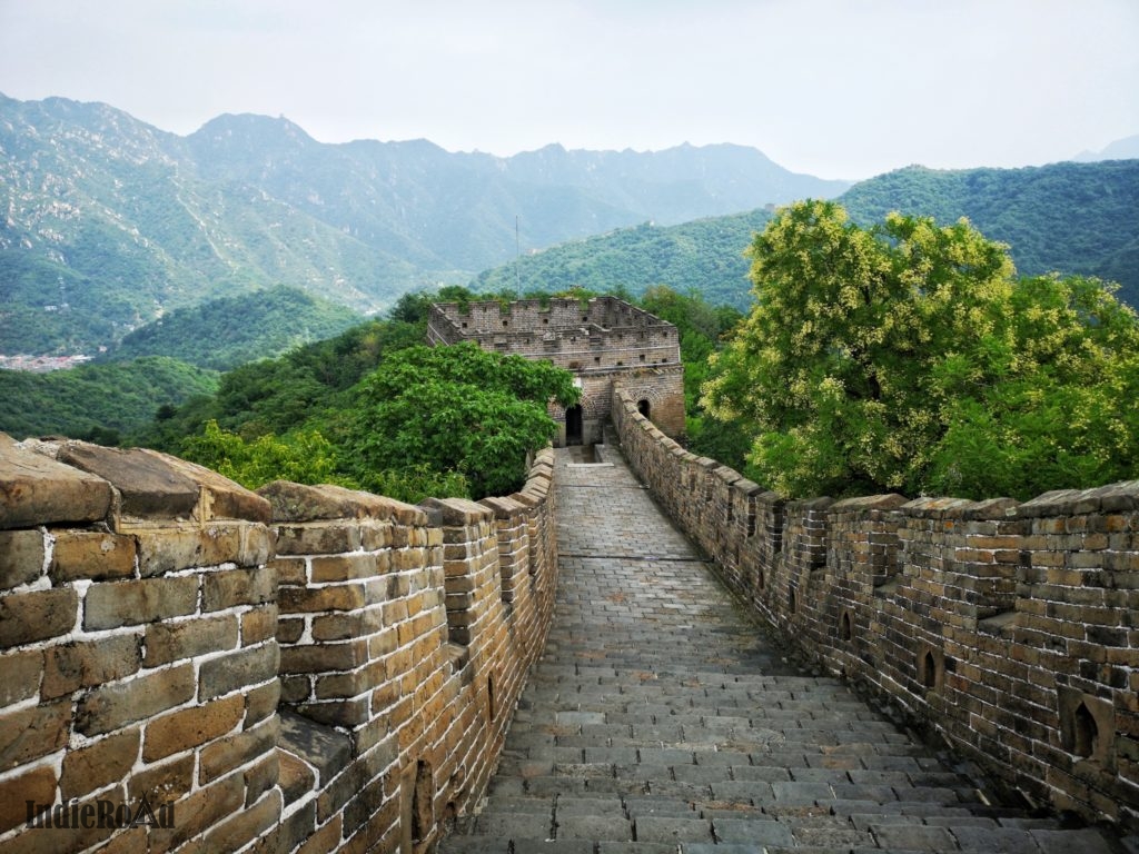 grande muraglia cinese mutianyu durante scalo pechino